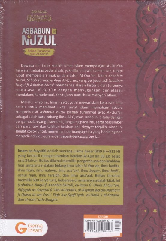 Cover Asbabun Nujul : Sebab Turunnya Ayat Al-Qur