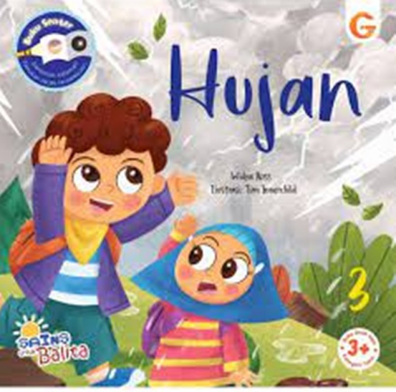 Cover Depan Buku Seri Sains Untuk Balita : Hujan