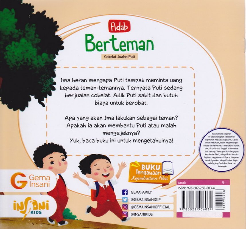 Cover Adab Berteman Cokelat Jualan Putri#9
