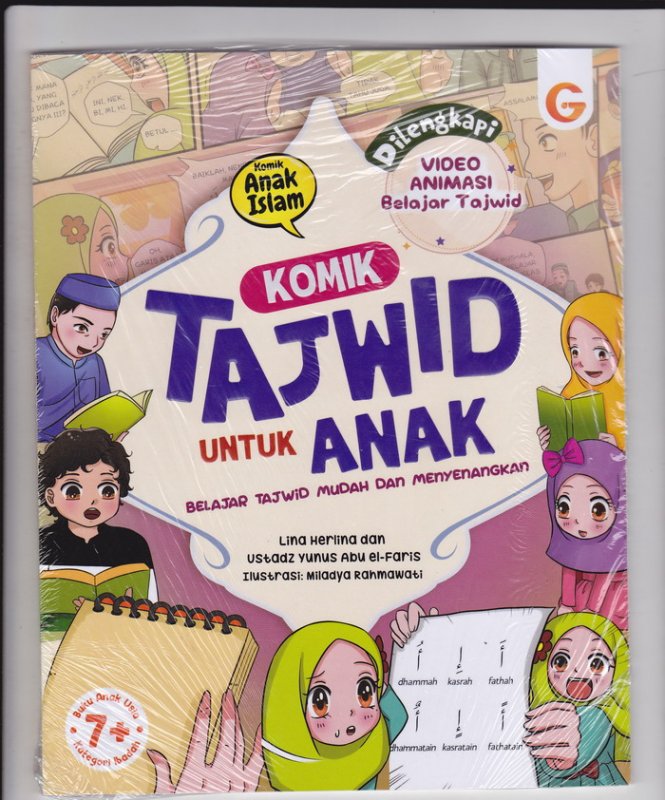 Cover Buku Komik Tajwid untuk anak