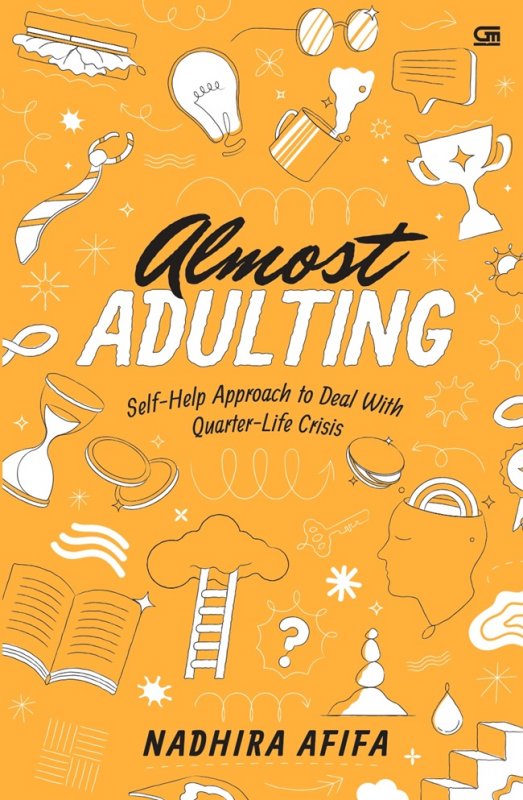 Cover Belakang Buku Almost Adulting: Self-Help Approach to Deal With Quarter-Life Crisis