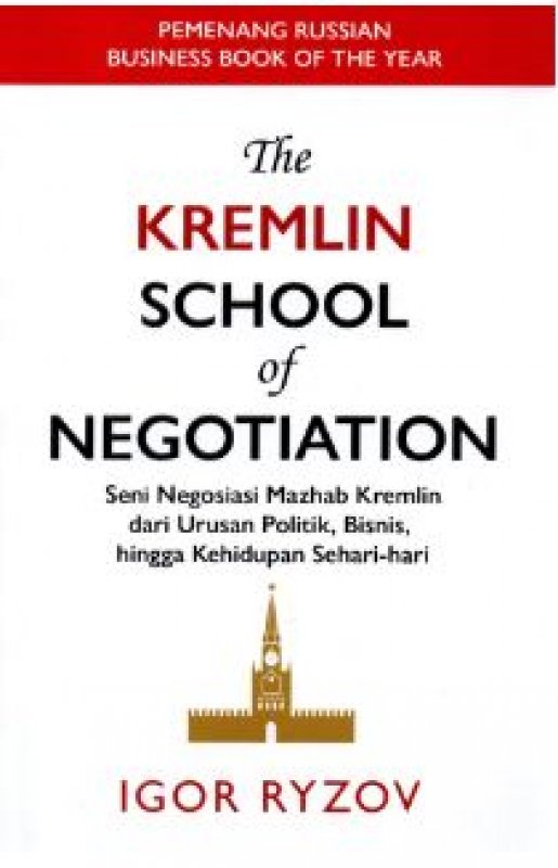 Cover Buku The Kremlin School Of Negotiation
