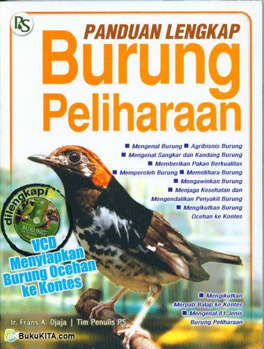 Cover Buku Panduan Lengkap Burung Peliharaan+Vcd