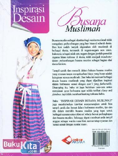 Cover Belakang Buku Inspirasi Desain Busana Muslimah