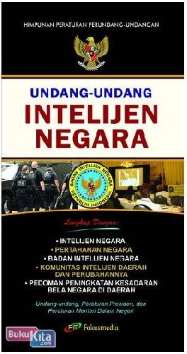 Cover Buku Undang-Undang Intelijen Negara (UU RI Nomor 17 Tahun 2011)