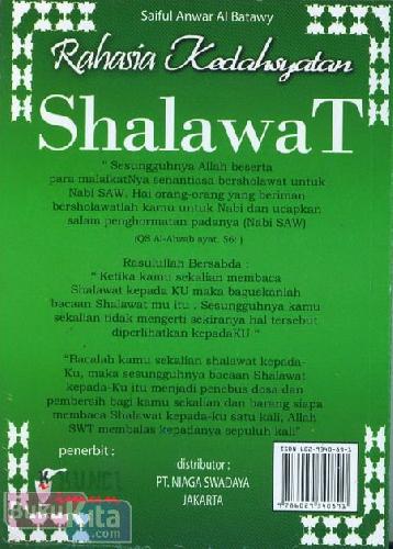 Cover Rahasia Kedahsyatan Shalawat : Disertai Surah Alfatihah dan Ayat Kursi