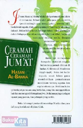 Cover Belakang Buku Ceramah-Ceramah Jumat Hasan AL-Banna
