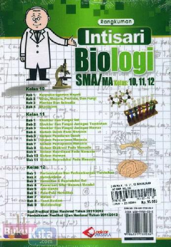 Cover Rangkuman Intisari Biologi SMA/MA Kelas 10,11,12