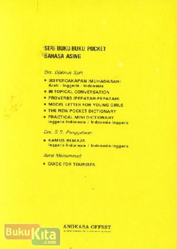Cover Belakang Buku Practical Mini Dictionary Indonesia - English