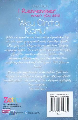 Buku I Remember When You Said Aku Cinta Kamu Bukukita