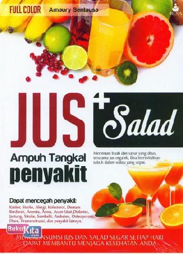 Cover Depan Buku Jus+Salad Ampuh Tangkal Penyakit (full color)