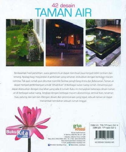 Cover Belakang Buku 42 Desain Taman Air 2013