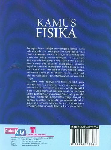 Cover Belakang Buku Kamus Fisika (Kamus Bergambar)