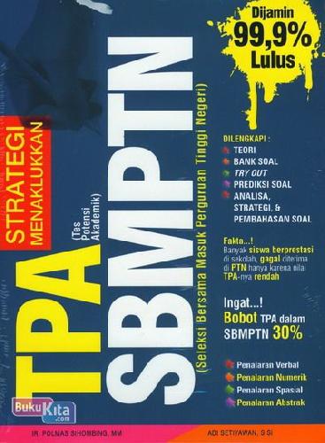 Cover Depan Buku Strategi Menklukkan TPA SBMPTN