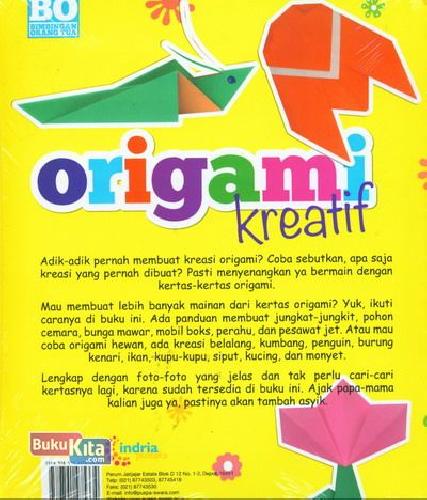 Cover Belakang Buku Origami Kreatif