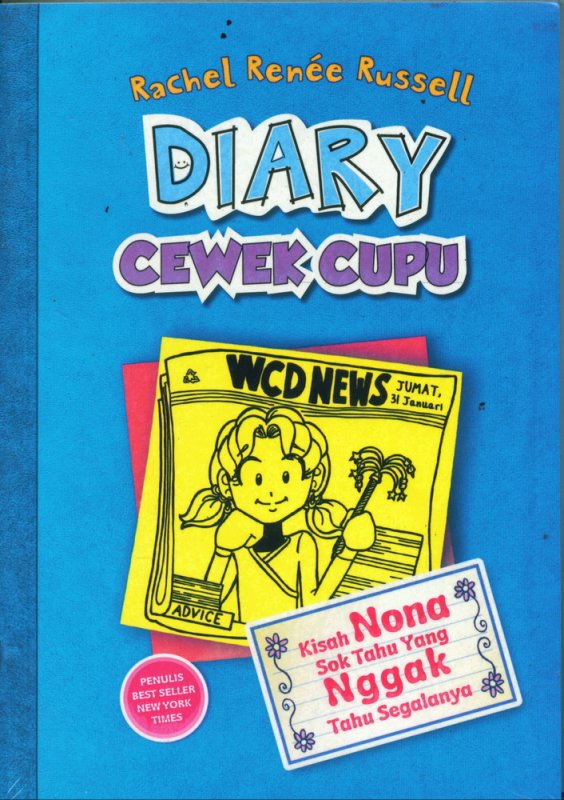 Cover Depan Buku Diary Cewek Cupu 5 : Kisah Nona Sok Tahu Yang Nggak Tahu Segalanya