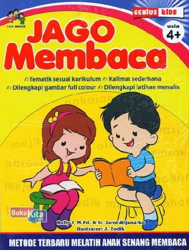 Cover Jago Membaca 4+ Metode Terbaru Melatih Anak Senang Membaca