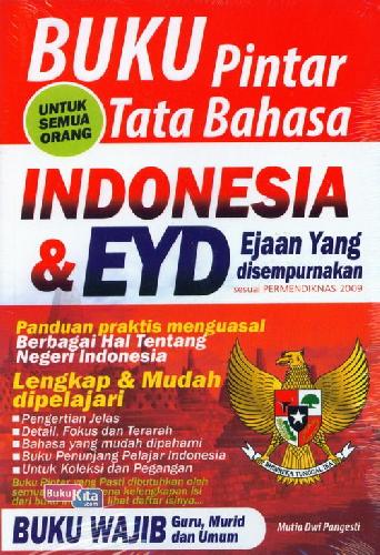 Cover Buku Pintar Tata Bahasa Indonesia&Eyd
