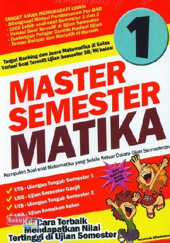 Cover Buku SD/Mi Kl 1 Master Semester Matika
