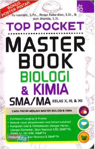 Cover Top Pocket Master Book Biologi & Kimia Sma/Ma Kl 10, 11, & 12 (Promo Best Book)