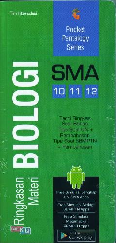 Cover SMA 10-12 Pocket Pentalogy Series Ringkasan Materi Biologi