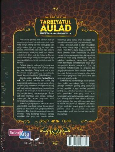 Cover Belakang Buku TARBIYATUL AULAD : Pendidikan Anak Dalam Islam (Cover Baru)