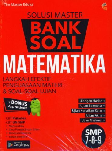 Cover Buku Smp Kl 7-9 Solusi Master Bank Soal Matematika