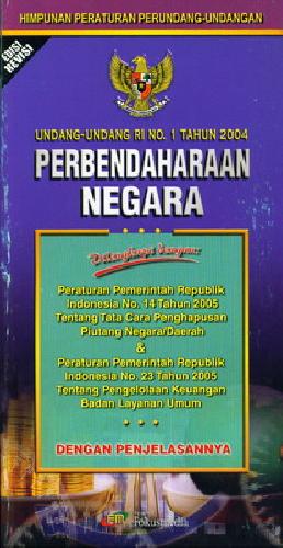 Undang Undang Ri No 1 Tahun 2004 Perbendaharaan Negara Edisi Revisi