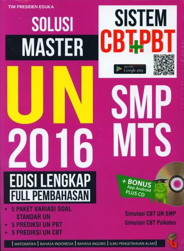 Cover Solusi Master UN 2016 SMP-MTS Edisi Lengkap Full Pembahasan