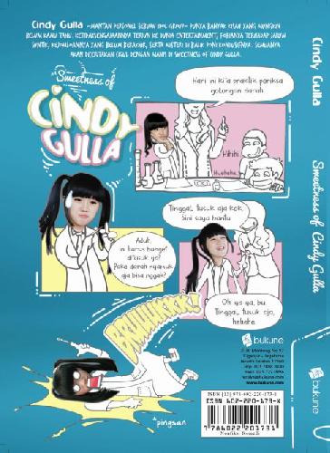 Cover Belakang Buku Sweetness of Cindy Gulla ( Edisi Tanda Tangan )