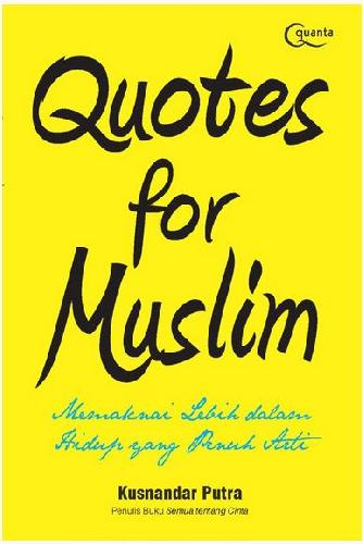 Buku Quotes For Muslim | Toko Buku Online - Bukukita