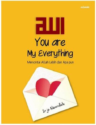 Cover Depan Buku Allah. You Are My Everything