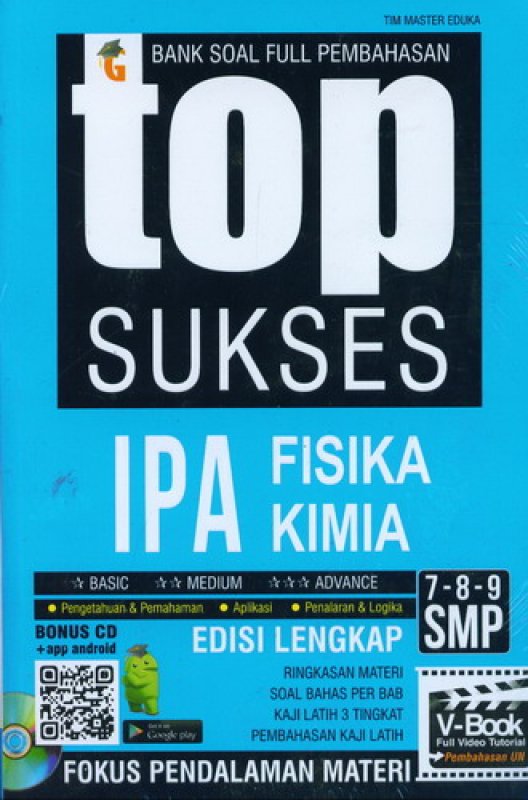 Buku Top Sukses Ipa Fisika Kimia Smp 7 8 9 Bonus Cd Bukukita