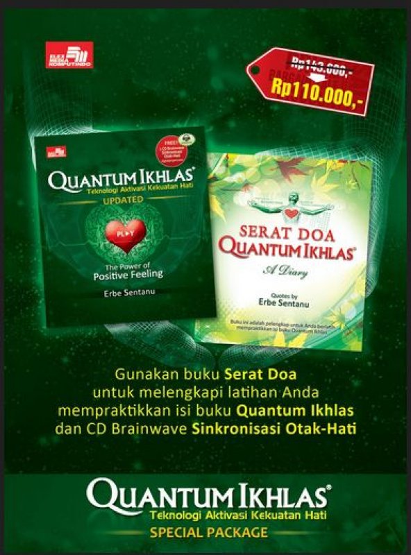 Buku Bundling Quantum Ikhlas + Serat Doa Quantum Ikhlas