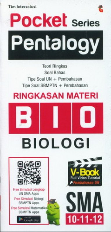 Cover Buku Pocket Series Pentalogy BIOLOGI SMA 10-11-12