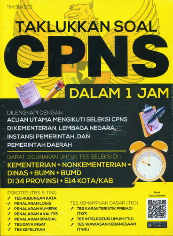 Buku Taklukkan Soal Cpns Dalam 1 Jam Toko Buku Online Bukukita