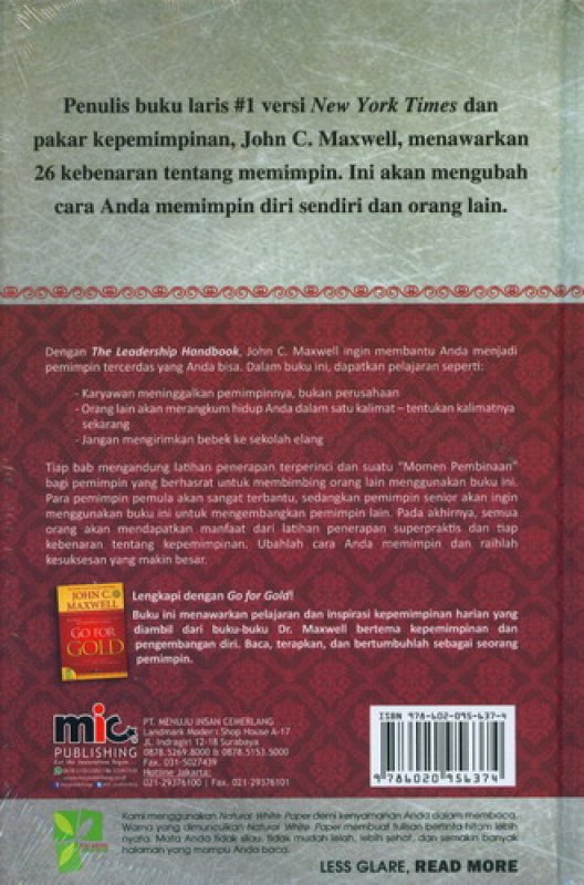 Cover The Leadership Handbook [Hard Cover]