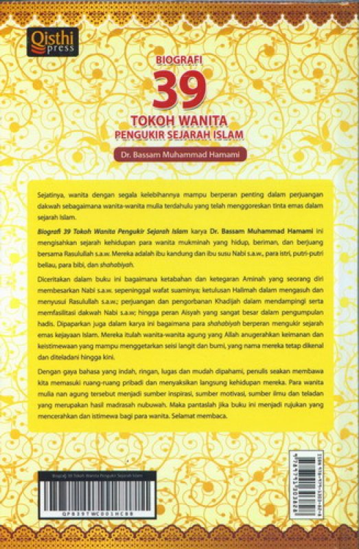 Buku Biografi 39 Tokoh Wanita Pengukir Sejarah Islam Bukukita