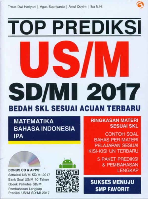 Cover TOP PREDIKSI US/M SD/MI 2017 Bedah SKL Sesuai Acuan Terbaru