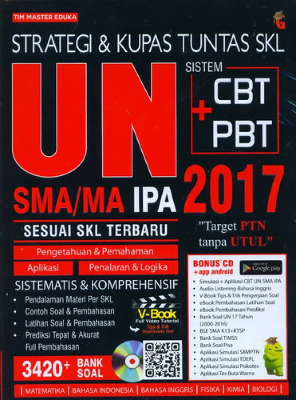 Cover STRATEGI & KUPAS TUNTAS SKL UN SMA/MA IPA 2017