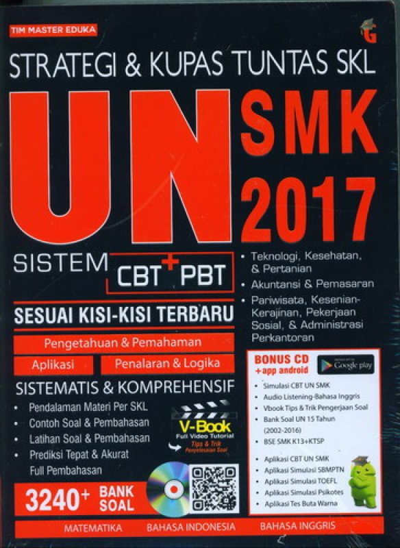 Cover Depan Buku STRATEGI & KUPAS TUNTAS UN SMK 2017