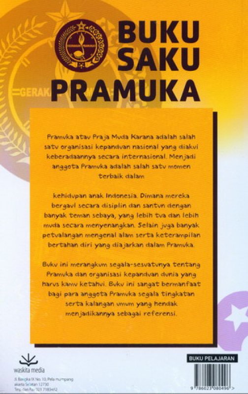 Cover Belakang Buku Buku Saku Pramuka