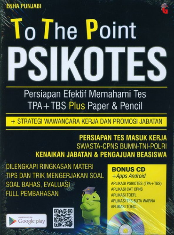 Cover Depan Buku To The Point Psikotes [Bonus CD] 