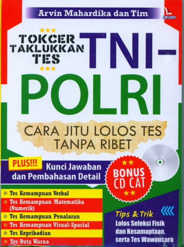 Buku Tokcer Taklukkan Tes Tni Polri Bonus Cd Cat Bukukita