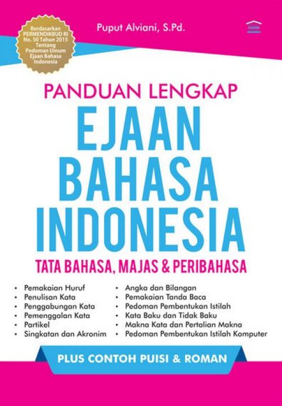 Cover Buku Panduan Lengkap Ejaan Bahasa Indonesia Tata Bahasa, Majas & Peribahasa