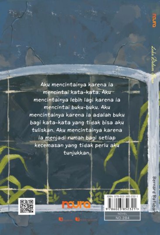 Cover Belakang Buku Luka Dalam Bara